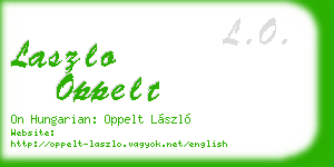 laszlo oppelt business card